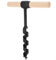 Auger a mano, taladro de madera de aguja de mano, manual de acero de carbono para perforar herramientas de supervivencia de la mano para acoplarse a mano para acampar, al aire libre, senderismo y car