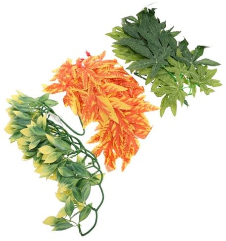 BUGUUYO 3stücke Teiliges Realistisch Anmutende Künstliche Plastik-reben Mit Rauer Oberfläche Reptilienfreundliche Terrarien-Dekoration Für Gecko Drache Und Leguan Langlebige Haustier