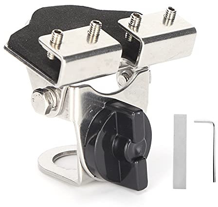 Mtlavishness K3 66 Mobile Autoradio-Antennenhalterung aus Edelstahl, 360 Grad drehbare Antennenhalterung, ideal für Autos, kein Bohren erforderlich, mit Gummi-Montagematte und