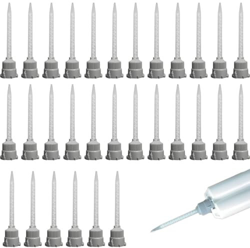 Boquilla mezcladora estática 1:1,30 unidades, tubo de mezcla adhesiva, boquillas mezcladoras estáticas, gel de sílice, boquilla mezcladora, puntas mezcladoras, pegamento de plástico para pistola de
