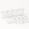 CHUCHES Pack 50 Uds PET Vasos Desechables Transparentes 12 Oz Con Tapas Tipo Domo Sin Agujero Alta Resistencia Para Postres Frutas Snacks Golosinas Para Llevar Ideal Para Fiestas Eventos Cumpleaños