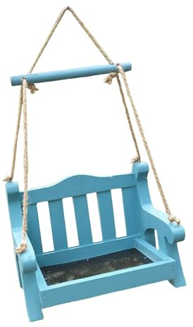Hanging Pet Feeders Retros Benches Shape Swing Bird Feeders Unique Bird For Outside Wild Birds Fashion Pet