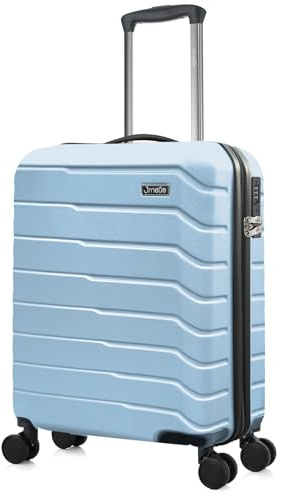 JRNEE Cabin Suitcase 55 x 40 x 20 cm Carry On Hand Luggage - ABS Hard Shell Ryanair Underseat Compatible 20 Inch Travel Bag - Lightweight, Water Resistant, TSA Lock, 360° 4-Spinner Wheels