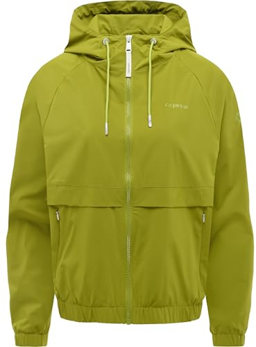 Ragwear Damen leichte Übergangsjacke kurze Jacke mit verstellbarer Kapuze und Mesh-Innenfutter Anndra XS-XXL