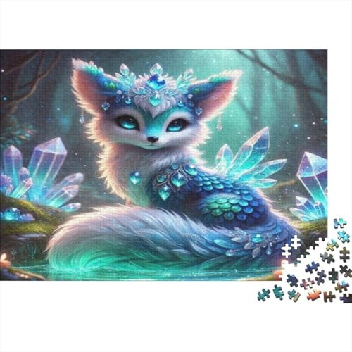 Kristallfuchs Puzzle für Erwachsene 1000 Teile Puzzle Waldmotiv Entspannung Wohnaccessoire Geschenk 38x26cm/1000pcs