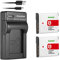 Kastar Lot de 2 batteries + chargeur USB fin pour Sony NP-BG1 NP-FG1 Sony Cybershot DSC-HX5V, DSC-HX9V, DSC-W30, DSC-W35, DSC-W50, DSC-W55, DSC-W70, DSC-W80, DSC-W290, DSC-H10, H20, H50, H55, H70, H90