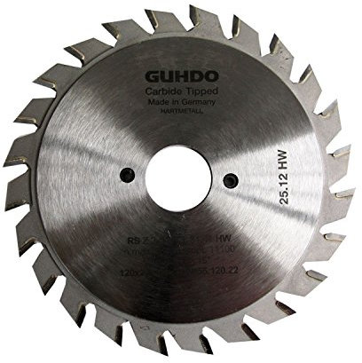GUHDO Kreissägeblatt 120x2,8-3,6 | Bohrung: 22mm | 3-Achsen | Z2x12 V | Made in Germany