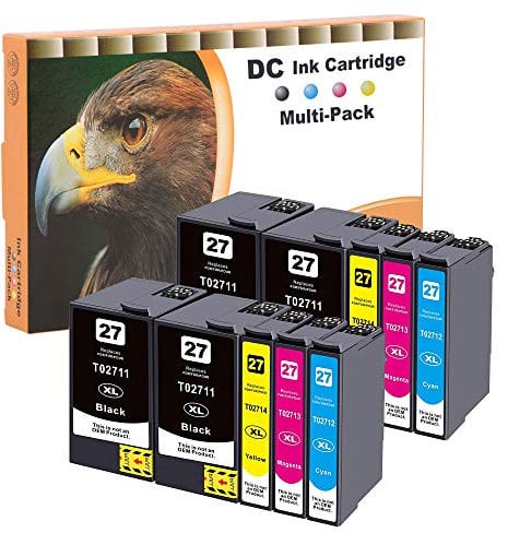 D&C 10 Ersetzt für Epson 27XL 27 Druckerpatronen für Epson Workforce WF-3600 Series, WF-3620 DWF, WF-3620 WF, WF-3640 DTWF, WF-7110 DTW, WF-7600 Series, WF-7610 DWF, WF-7620 DTWF