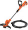 BLACK+DECKER BESTA530C10-QS Elektrischer Rasentrimmer Schnittbreite 30 cm, Verlängerung 10 Meter, 38 x 18 x 92 cm