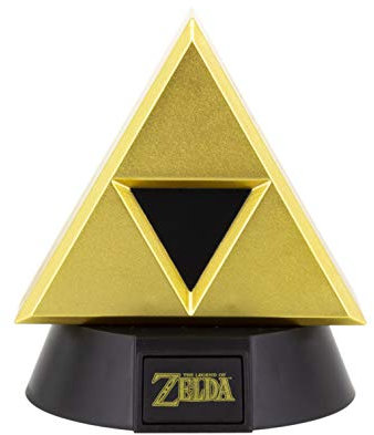Paladone Luce a icona Triforce Gold | Basata sulla leggenda di Zelda | Ideale per camera da letto dei bambini, ufficio e casa | Merchandising per giochi di cultura pop