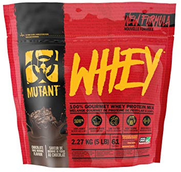 MUTANT Whey | 100% Molkenprotein-Pulver-Shake, Gourmet-Geschmack | 22g Protein | Schnell absorbierend, leicht verdaulich | 2270 g | Schoko Fudge Brownie Geschmack