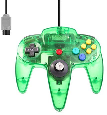 FAIRY TAIL & GLITZER FEE Controller Für Nintendo 64 N64 Grün Transparent Kabelgebunden Gamepad Joypad [video game]