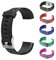 AGZHU Cinturini di ricambio per ID115Plus HR Smart Watch, Nero, Taglia unica