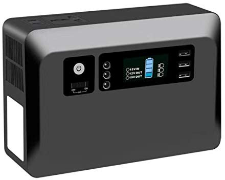 HJGHY Tragbares Kraftwerk, 62400mAh Camping Solargeneratoren Lithium-Batterie-Netzteil Mit 300 W Wechselstromsteckdose, USB, LED-Taschenlampen für CPAP Camping Emergency,110V