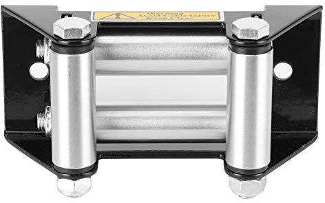OUKENS Guide à Rouleaux pour câble, Accessoire de véhicule Universel, Rouleau de câble de treuil côte à côte Guide-câble Robuste, diamètre de Trou de 125 mm