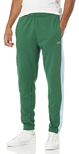 Lacoste Pantaloni sportivi da uomo collezione Core Tapered Fit, Verde/Panorama, S