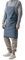 Pincy Jeansschürze mit Kreuzrücken, Unisex, verstellbare Latzschürze mit Taschen für Kochen, Küche (XL-Blau)