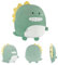 Surplex Dinosaurier Plüsch Plüschtier Ausgestopftes Tier Spielzeug, Cartoon Plüschkissen Kissenpuppe Gefüllte Sofa Kissen, Kawaii Weiche Kinder Plüschtier Geschenk Dekoration zu Hause(34cm/13.4)