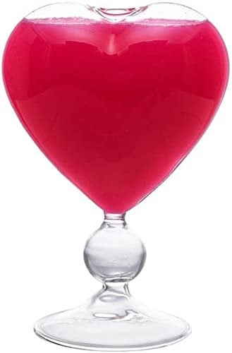 MORYEN Wine Glasses, Creative Molecular Cocktail Glass Spiral Mushroom Glass with Straw Martini Glass Triangle Cocktail Goblet mug