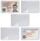 5 Pochettes Porte-Cartes Autocollantes Transparentes pour VTC et Mobilité Inclusion | Fabriqué en France | Étui pour Cartes Plastifiés