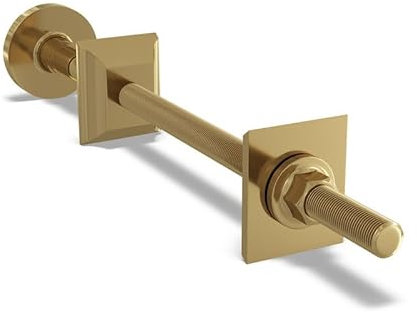 UK RADIATORS- Talus - Polished Brass Radiator Wall Stay - Sturdy Support Bracket for Radiators - Easy Installation - Durable and Reliable - Enhance Safety and Stability of Your Heating System