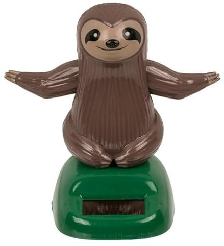 Paresseux figurine solaire animée qui bouge