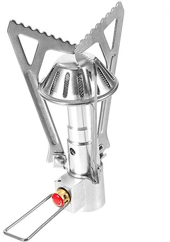 ABOOFAN Lot De 3 Réchauds À Gaz De Camping En Acier Inoxydable 2000 W Mini Réchaud De Pique- Portable Et Pliable 1 L Ébullition En 6 Minutes