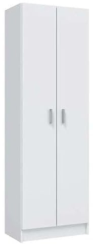 HOGAR24 ES Armario de 2 Puertas, Medidas: 180x58,5x37 cm, Color Blanco
