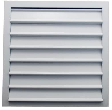 Byson 40,6 x 40,6 cm eloxiertes silberfarbenes Schwerkraftgitter aus Aluminium