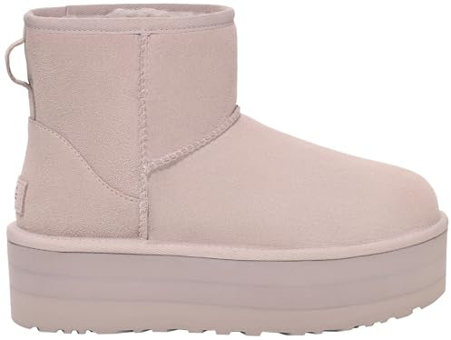 UGG Women's Classic Mini Platform Fashion Boot, Pale Smoke, 12 UK