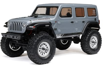Axial RC Crawler SCX24 Jeep Wrangler 1/24 Scale 4WD RTR Grau