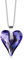 Materia Halskette Damen Silber 925 Herz Schmuck lila CO-45-Lila
