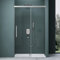 Mai & Mai Duschtür Nischentür dusche Duschabtrennung Duschkabine 130x195cm Chrom Nischenschiebetür 6mm ESG-Sicherheitsglas inkl. Soft-Close Teramo12K