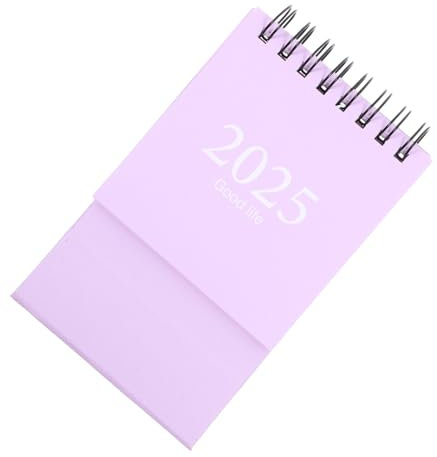 STOBOK Kalender Tischkalender 2024–2025 Mini-tischkalender 18 Monate Stehend Flip- Planer Bürokalender Für Büro Und Zuhause (juli 2024–dezember 2025)
