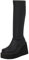 Stivaletti Estivi Donna Stivali da Donna sopra al Ginocchio, con Tacco Alto E Plateau Donna Stivaletto Stivali Texani Donna Estivi Alti Cowboy Boots Stivali Alti con Tacco