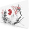 TITANWOLF - XXL Mouse Mat - Mouse Pad 900 x 400 x 3mm –Speed Gaming Mouse Pad - Extra Large MousePad - Table Mat Large Size - Improved Precision and Speed – Japan Ink Painting Red