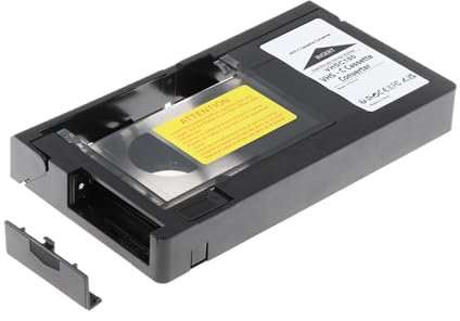 Ronyme Adaptateur Cassette VHS, Adaptateur de Cassette VHSC Convertisseur de Cassette Accessoires électroniques 12 MM SVHS SVHS-C vers Lecteur de Cassette VHS Convertisseur de Récepteur de Cassette