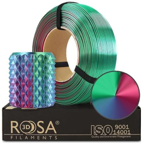 ROSA3D Magic PLA Silk Filament 1.75 mm für 3D Drucker, Aurora Refill 1 kg
