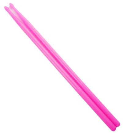 Oshhni 2 Stücke leuchten Drum Sticks Glühfutter Drumsticks Tragbares Anti -Slip -Schlagzeug -Schläger Drum Accessoire für Liebhaber Sportanfänger, Rosa