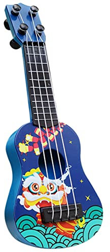 ibasenice Ukulélé Guitare Minuscule Guitares Gonflables Guitare pour Enfants Trousse Musical Faire La Guitare Faire Semblant De Guitare Instrument Mini Jouets Blue Abdos