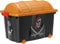 Libbi Lou Pirate Design 57L Treasure Storage Box - Kids Toy Chest with Lid - Storage Container for Toys, Books & Clothes – Organiser for Bedroom & Playroom 60x40x42cm