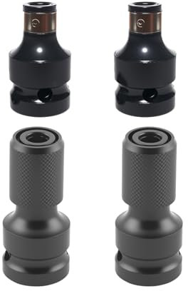 4 Stück Schlagschrauber Bit Adapter, Bithalter Stecknuss Adapter, 1/2 Auf 1/4 Zoll, Für Auto-Reparaturen, Möbelmontage Und Bauprojekte, Robust Und Vielseitig
