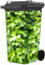 Nezyo 240L Wheelie Bin Stickers Covers Self Adhesive Stickers Decorative Full Coverage Dustbin Decals for Wheelie Bin Home Garden Indoor Outdoor Decoration(Ivy Green Leaves)