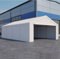 Magna One 4x8 m Lagerzelt PE 240g/m² – wasserdichtes Zelt mit verzinktem Stahlgestänge, 2 m Seitenhöhe, Reißverschlusseingang beidseitig, modulare Seitenteile, Zeltgarage Gerätehaus