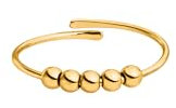 Purelei® Shade Anxiety Ring - Fidget – New Generation - Damenring aus langlebigem Edelstahl – Wasserfeste Ringe – in verstellbaren Größen erhältlich von 50-56 - Damenschmuck (Gold)