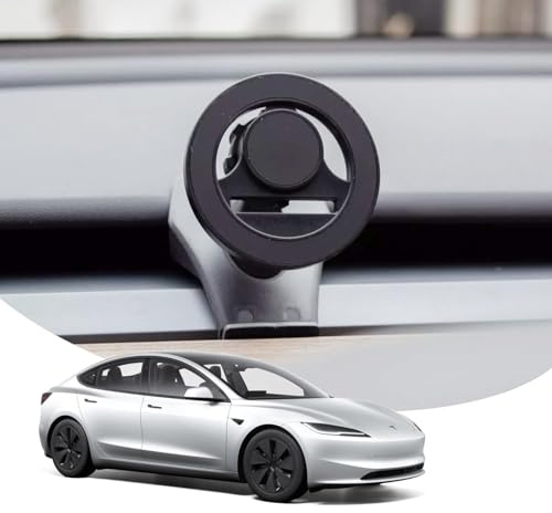GREEN DRIVE – Support de Téléphone MagSafe – Tesla Model 3 Highland (2024+) & Model Y Juniper (2025+) – Fixation Solide – Compatible iPhone 12 et modèles supérieurs