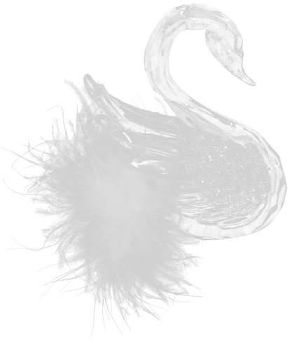 CONGARTENO Schwan Hängedekor Aus Kunststoff Weiß Mit Aufhängeband Weihnachtsbaum Schmückung Partydekoration Für Zuhause Und Feier