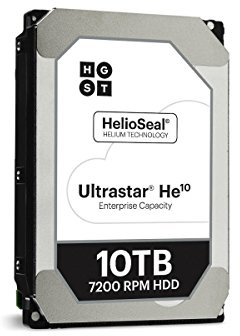 HGST Ultrastar HE10 10TB Interne Festplatte HUH721010ALN600 3,5 Zoll HDD SATA 6Gb/s 7200RPM 24/7 (Generalüberholt)