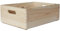 Creative Deco XL Wooden Crate with Handles | 40 x 30 x 14 cm (+/- 1 cm) | Plain Unpainted Storage Box | Natural Wood | Gift Box Wooden Crates for Kitchen Home Storage Documents