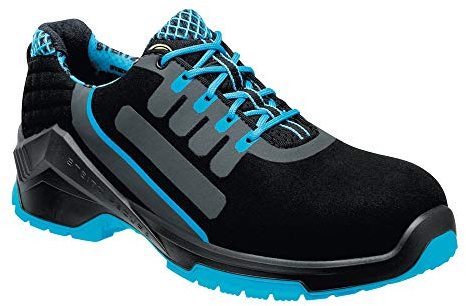Steitz Secura F38606 VD PRO 1500 SF S3 Halbschuh, Schwarz/Blau, NB Weite, 45 Größe